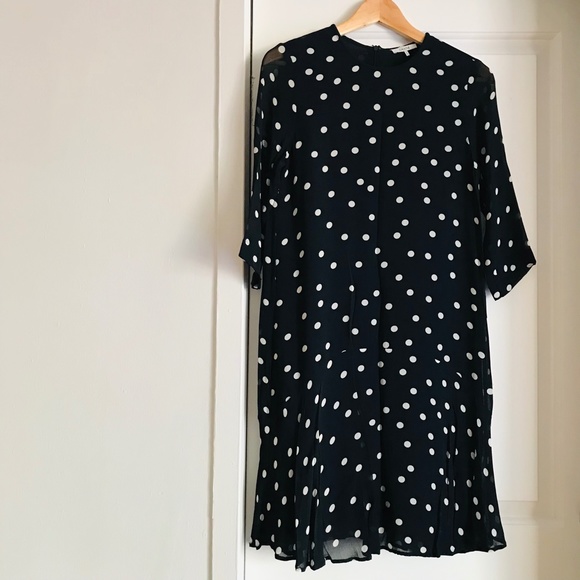GANNI Polka Dot Mini Dress - Picture 1 of 8